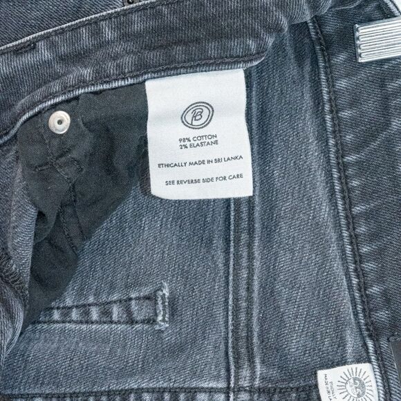 PORTER BLUE Women's Rebel Wide Leg Denim Jeans in Carbon black washed sz 25 - Picture 7 of 12